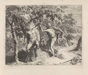 Apollon écorche Marsyas
